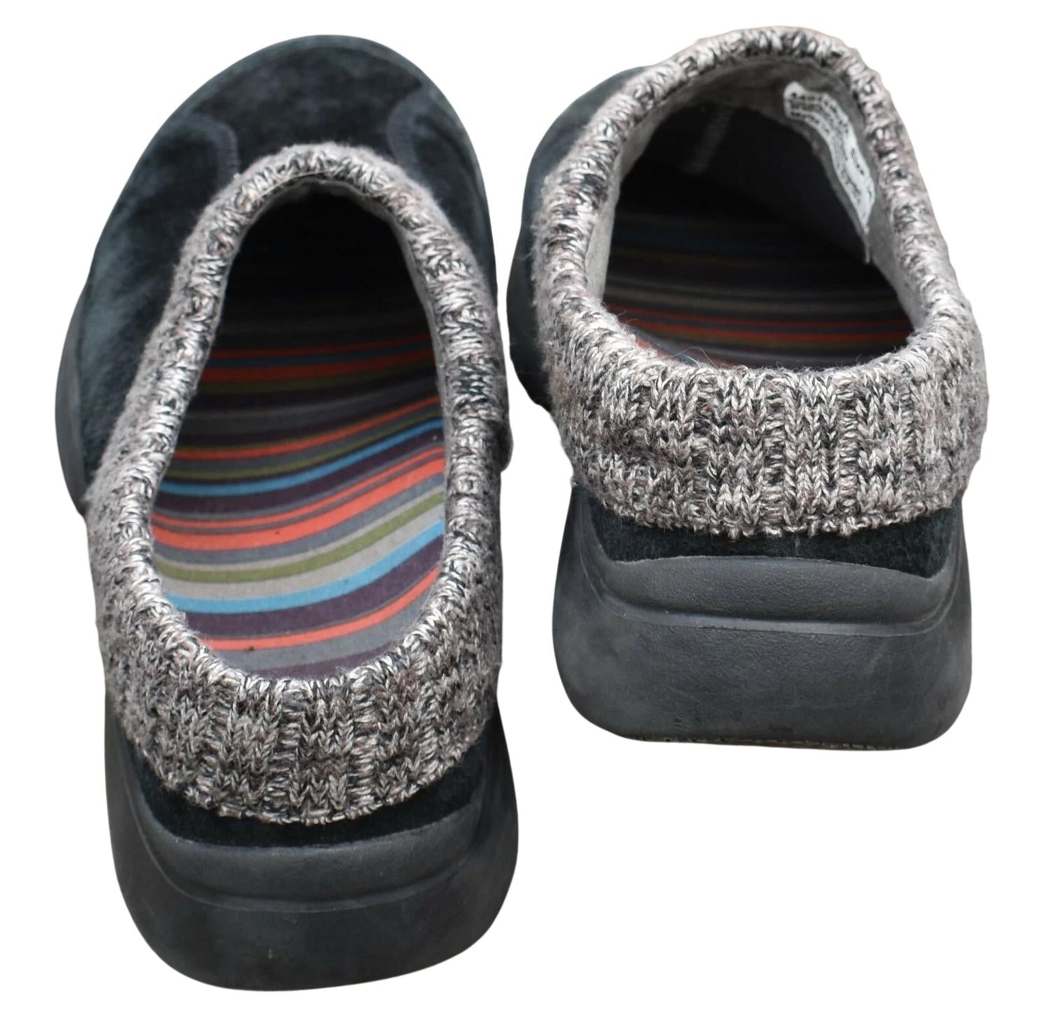 dansko Women's Emily Slip On Shoes in black suede - women's flats - view 4