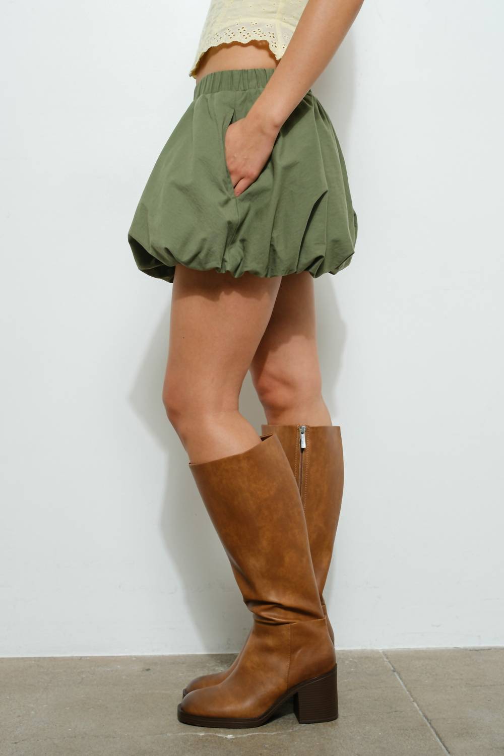 Pretty Garbage - Shaken Bubble Hem Skirt