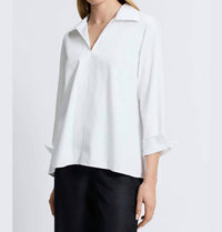 Foxcroft - Agnes No Iron Stretch Popover Blouse