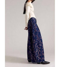Free People About That Baggy Jean in flocked meadow - women's jeans - detail view