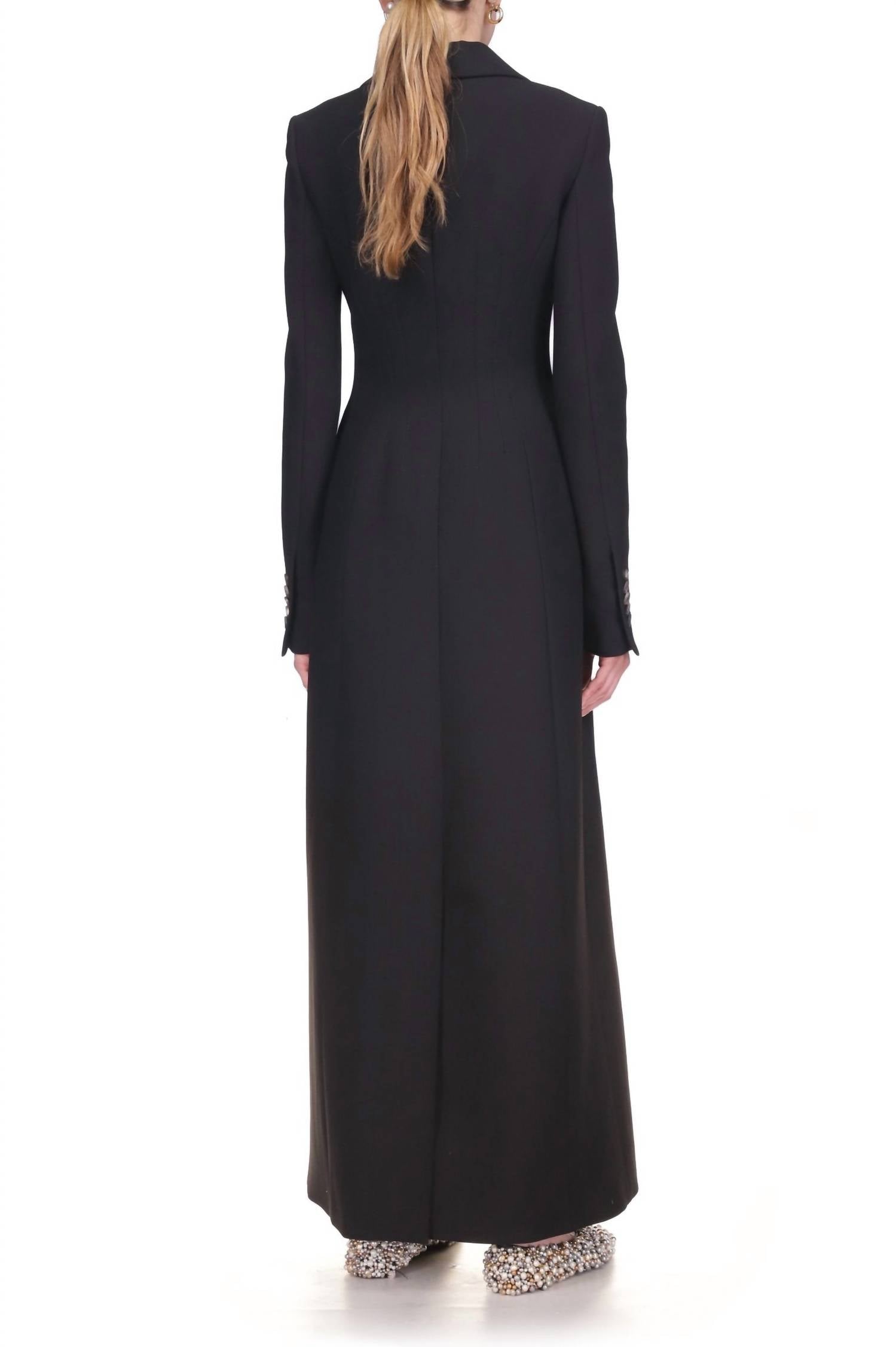 Marina Moscone - Long Single-button Coat