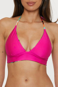 Trina Turk - Reversible Halter Bikini Top