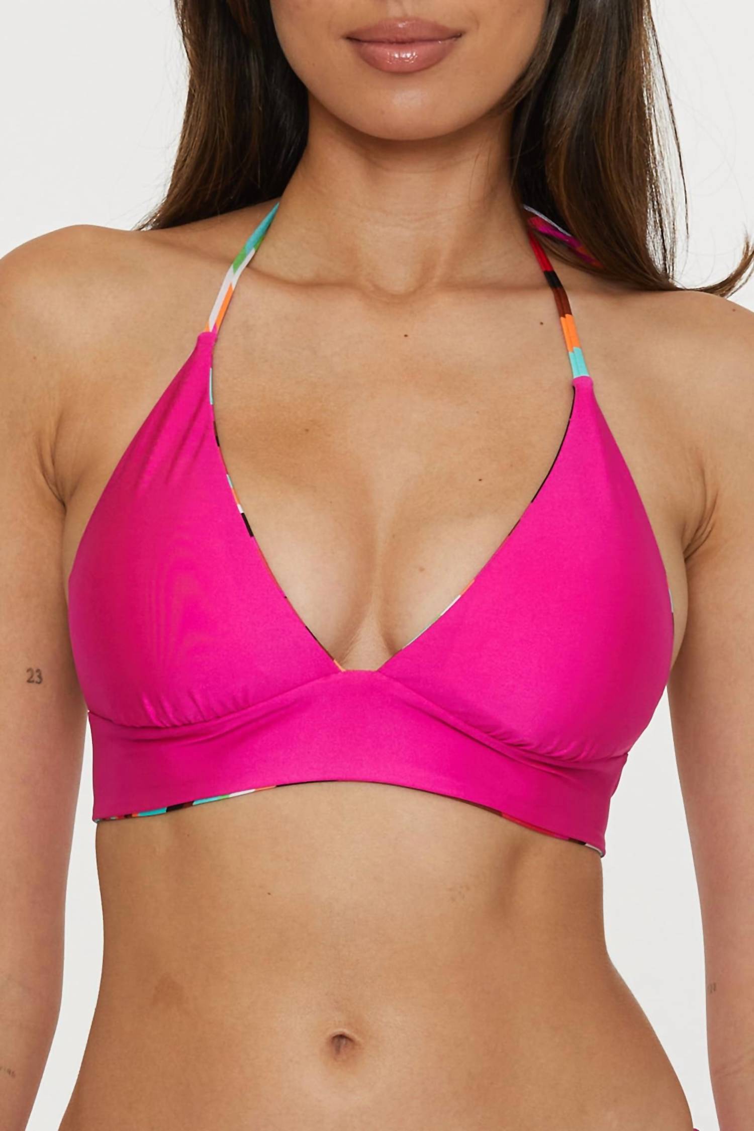 Trina Turk - Reversible Halter Bikini Top