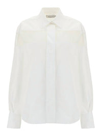 Valentino - Women's Transparent Stripe Cotton Shirt