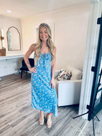 The Workshop - Sky Blossom Maxi Dress