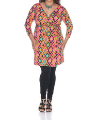 White Mark - Wrap Dress - Plus