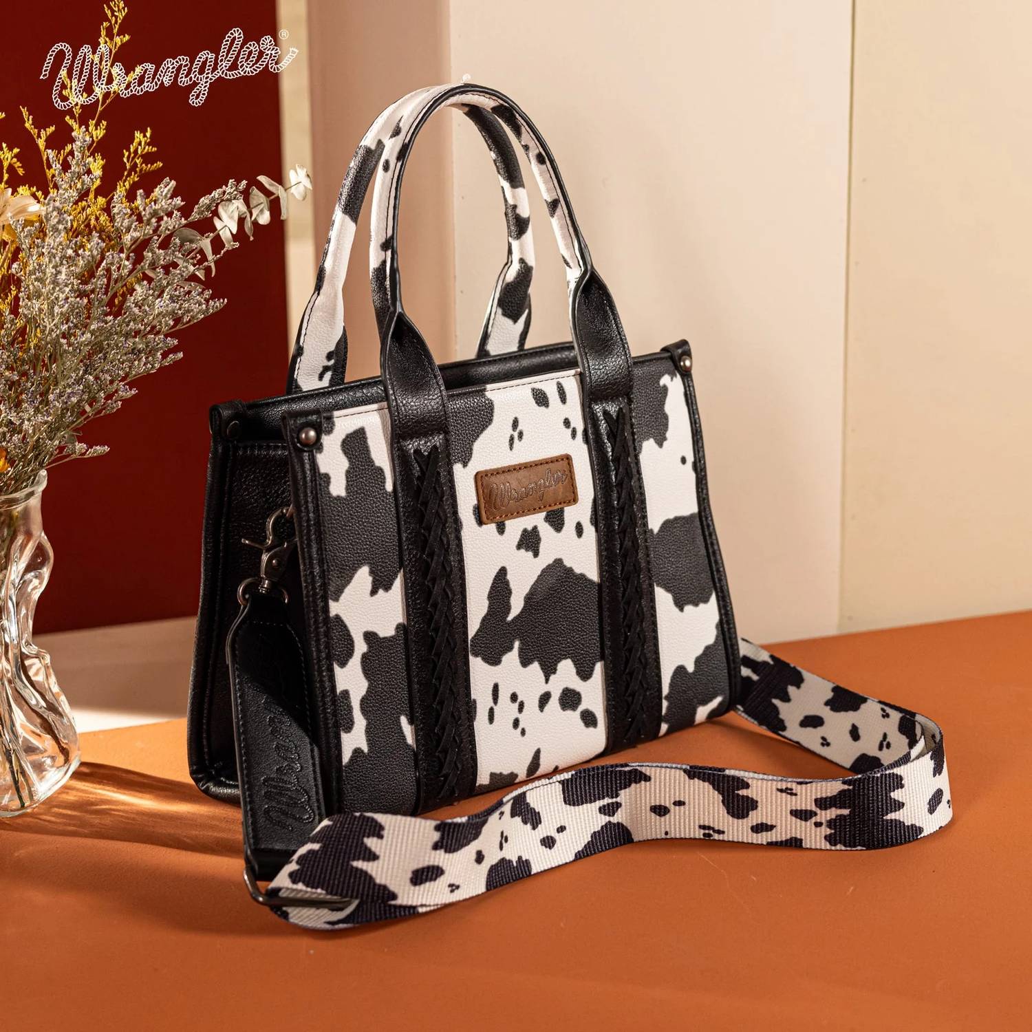 Wrangler - Cow Print Concealed Carry Tote