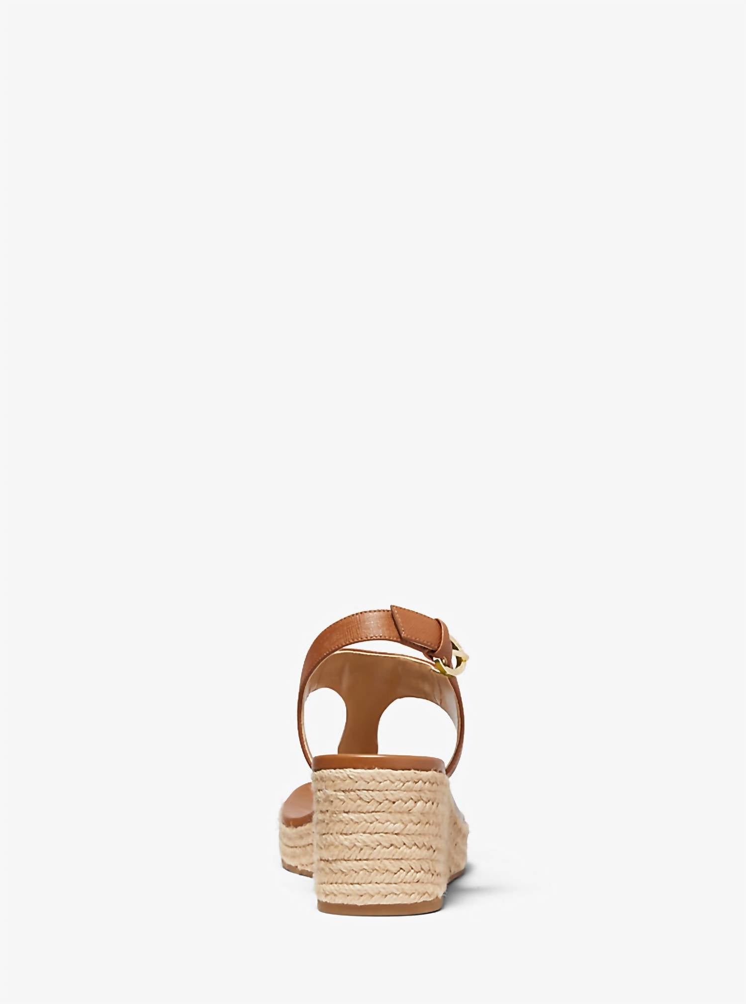 MICHAEL KORS Women's Laney Thong Espadrille Wedge Sandals in brown - women's sandal - alternate view