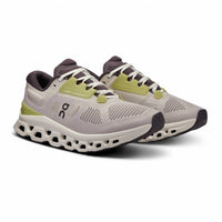 On Women's Cloudstratus 3 Running Shoes in pearl ivory - women's sneaker - detail view