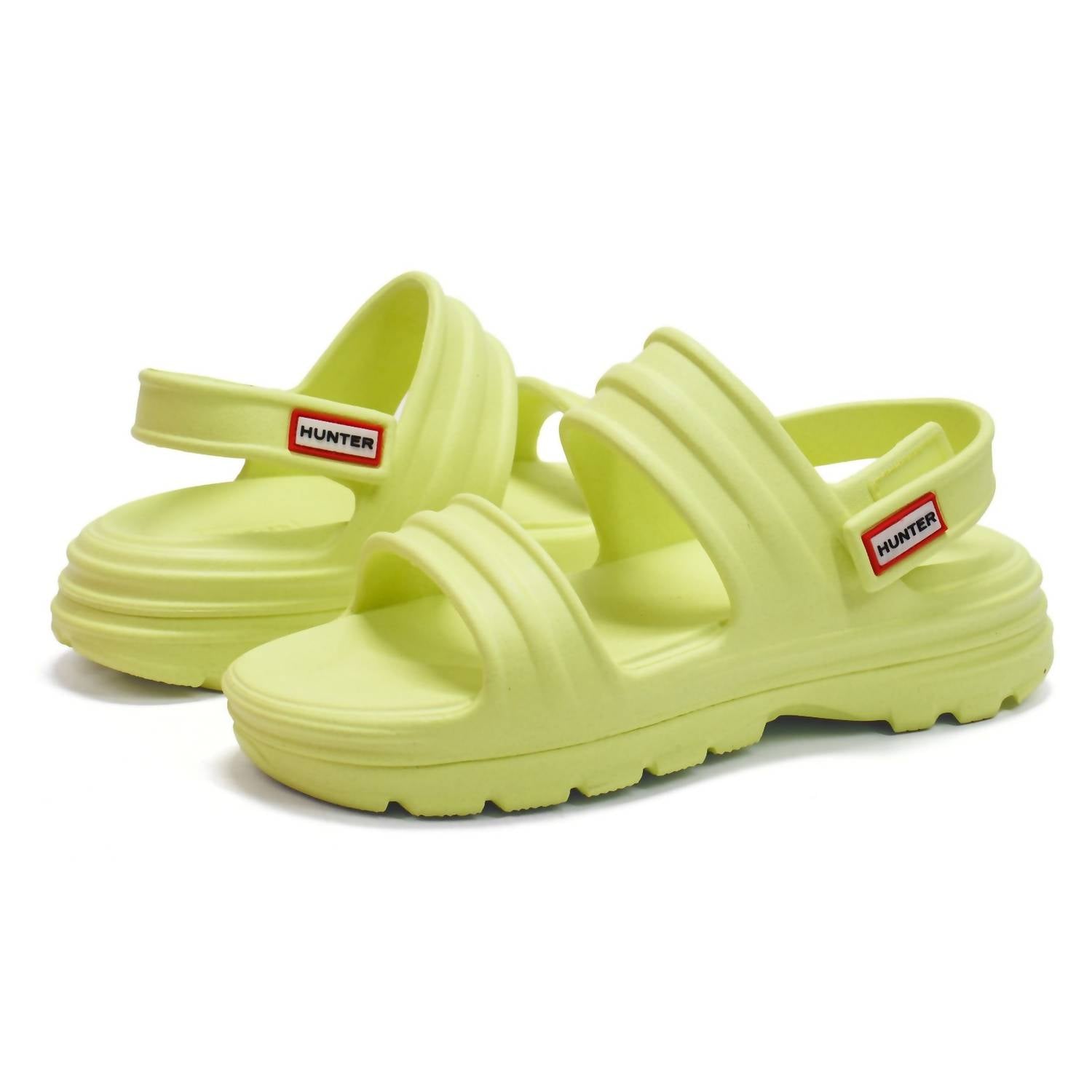 HUNTER Women's Bloom Algae Foam Adjustable Strap Sandals in zesty yellow - women's sandal - view 6