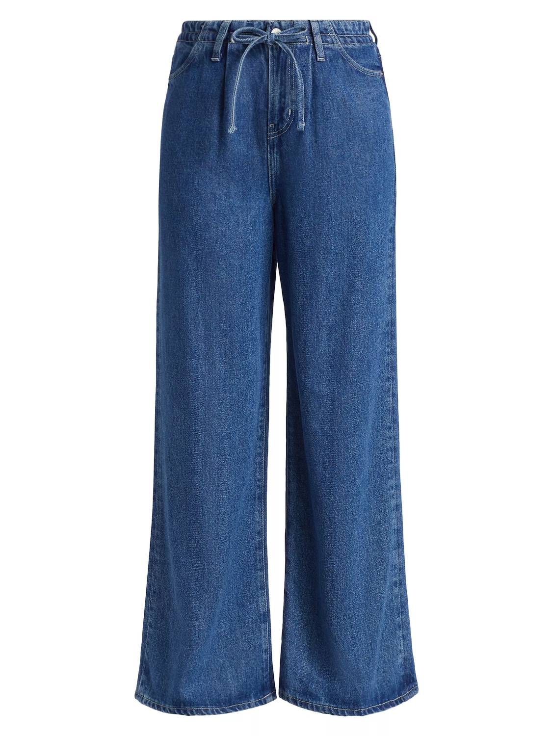Frame - Super Drape Drawstring Wide Leg Jean