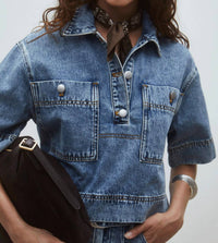 Suncoo - Leyton Denim Blouse
