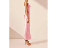 Shona Joy - Draped Side Split Midi Dress