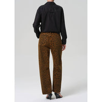 Citizens of Humanity Miro Long Relaxed Jean in sepia cheetah - women's jeans - alternate view