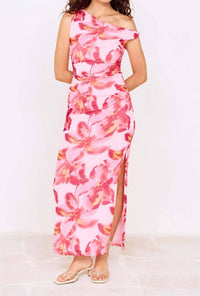 Minkpink - Off-shoulder Mesh Midi Dress