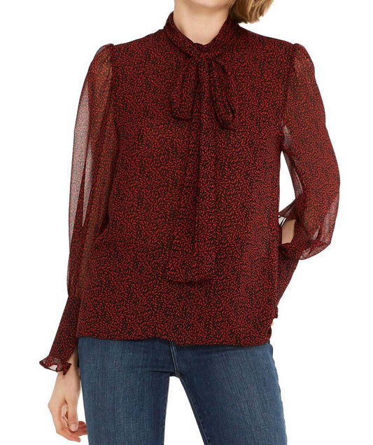 Emina Tie-Neck Blouse