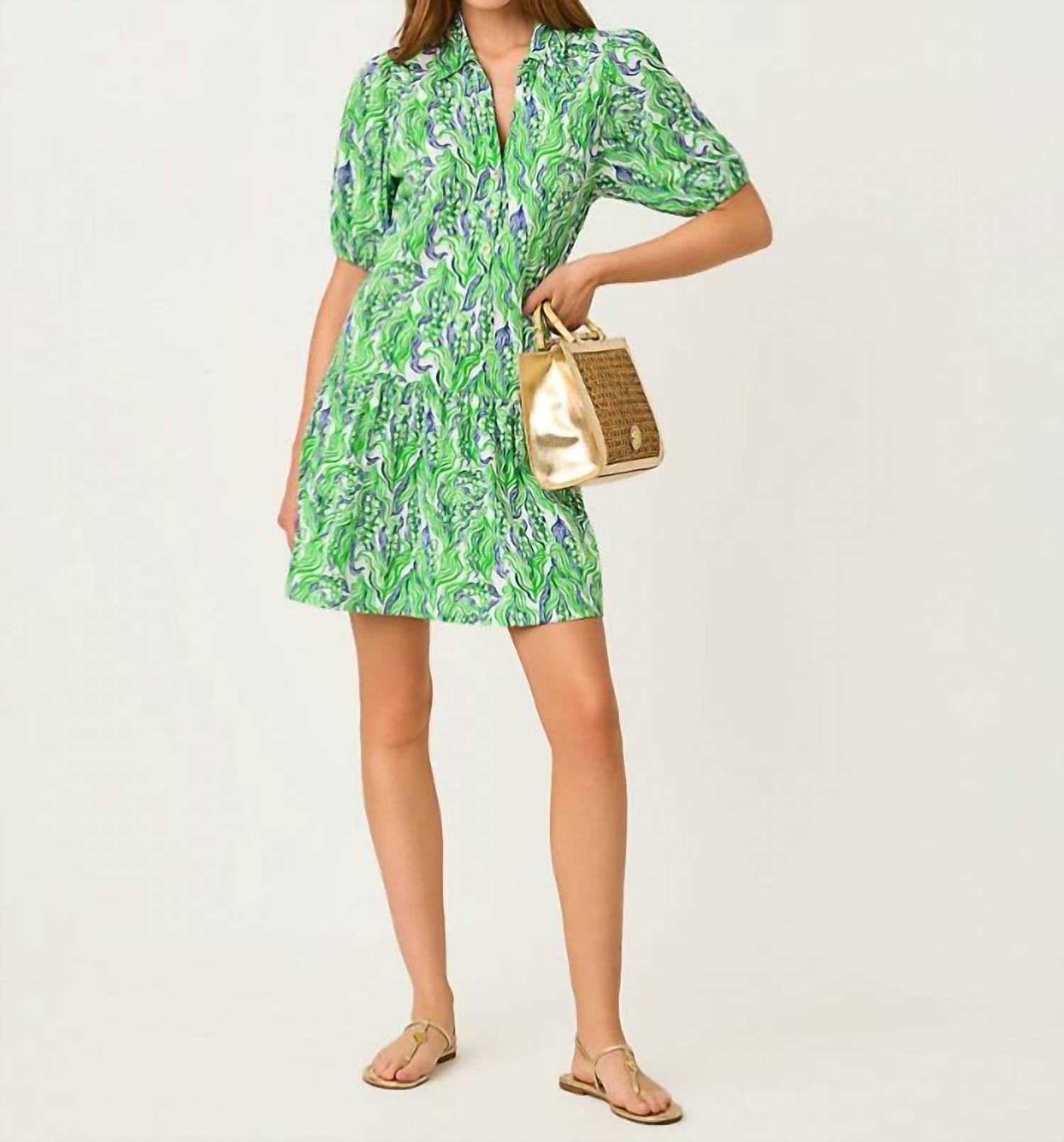 Lilly Pulitzer Bingley Mini Dress in putting green lilly of the valley - women's dress - view 6