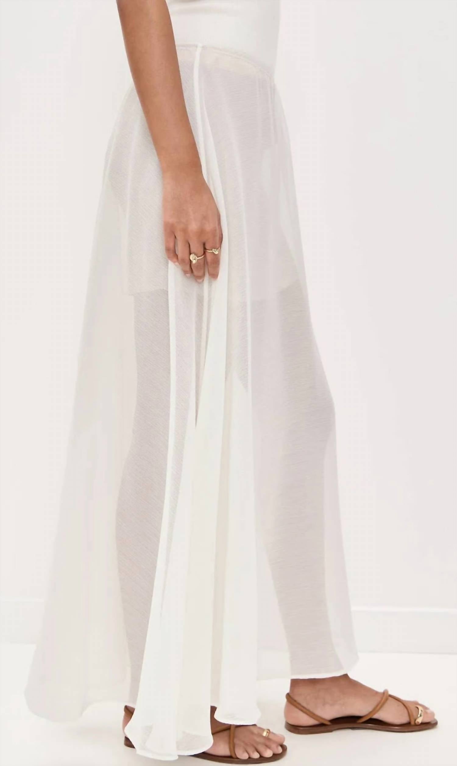 Enza Costa - Crinkled Chiffon Skirt