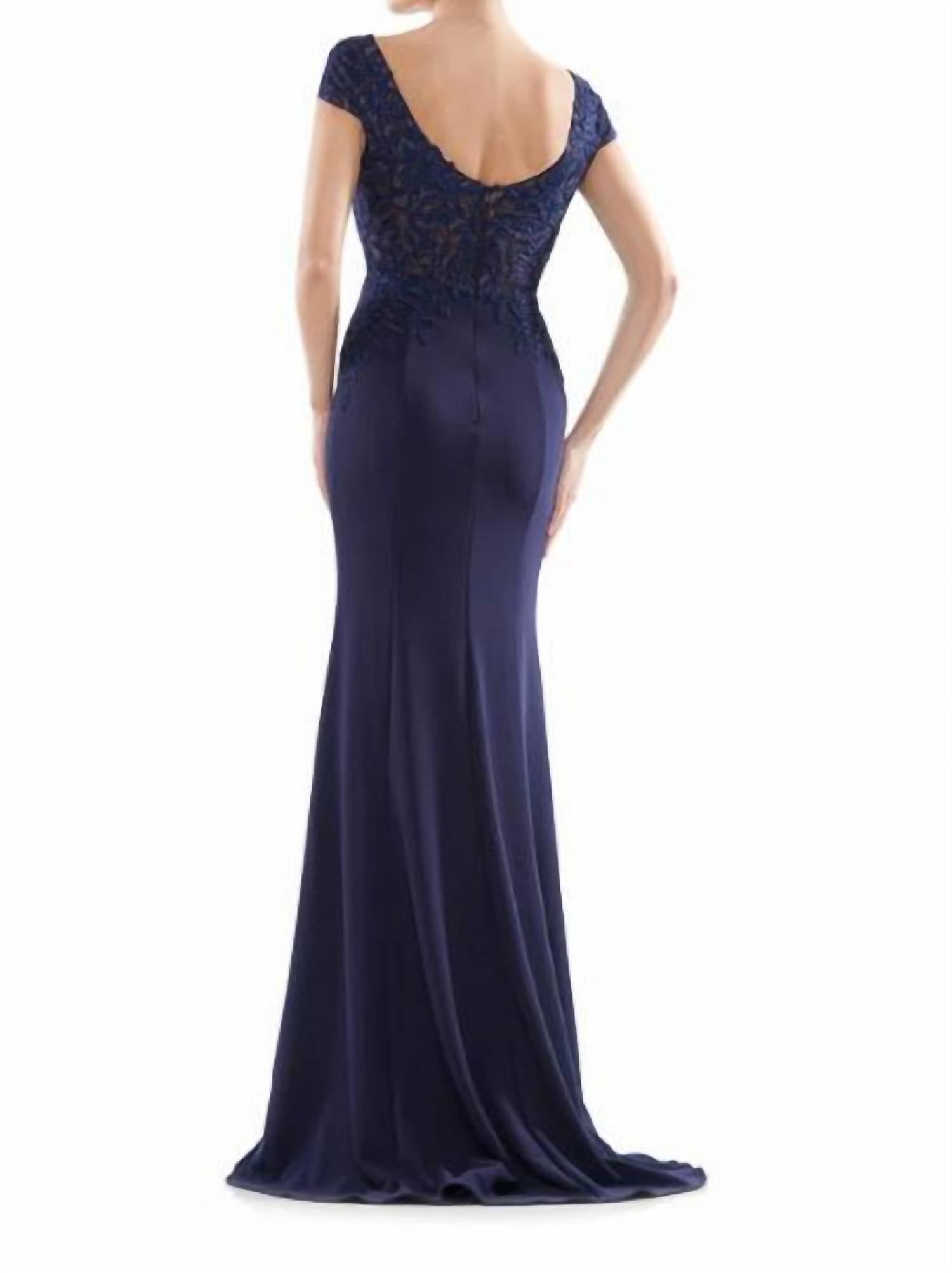 Colors Dress - Fit And Flare Faille Gown