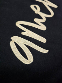 Willow Poppy Women's Amen Sweater in black - women's sweater - detail view