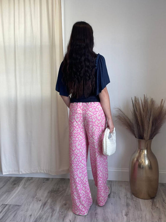 Frnch - Brittany Floral Wide Leg Pants