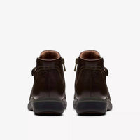 Clarks Women's Certina Joy Boot in dark brown leather - women's shoe - alternate view