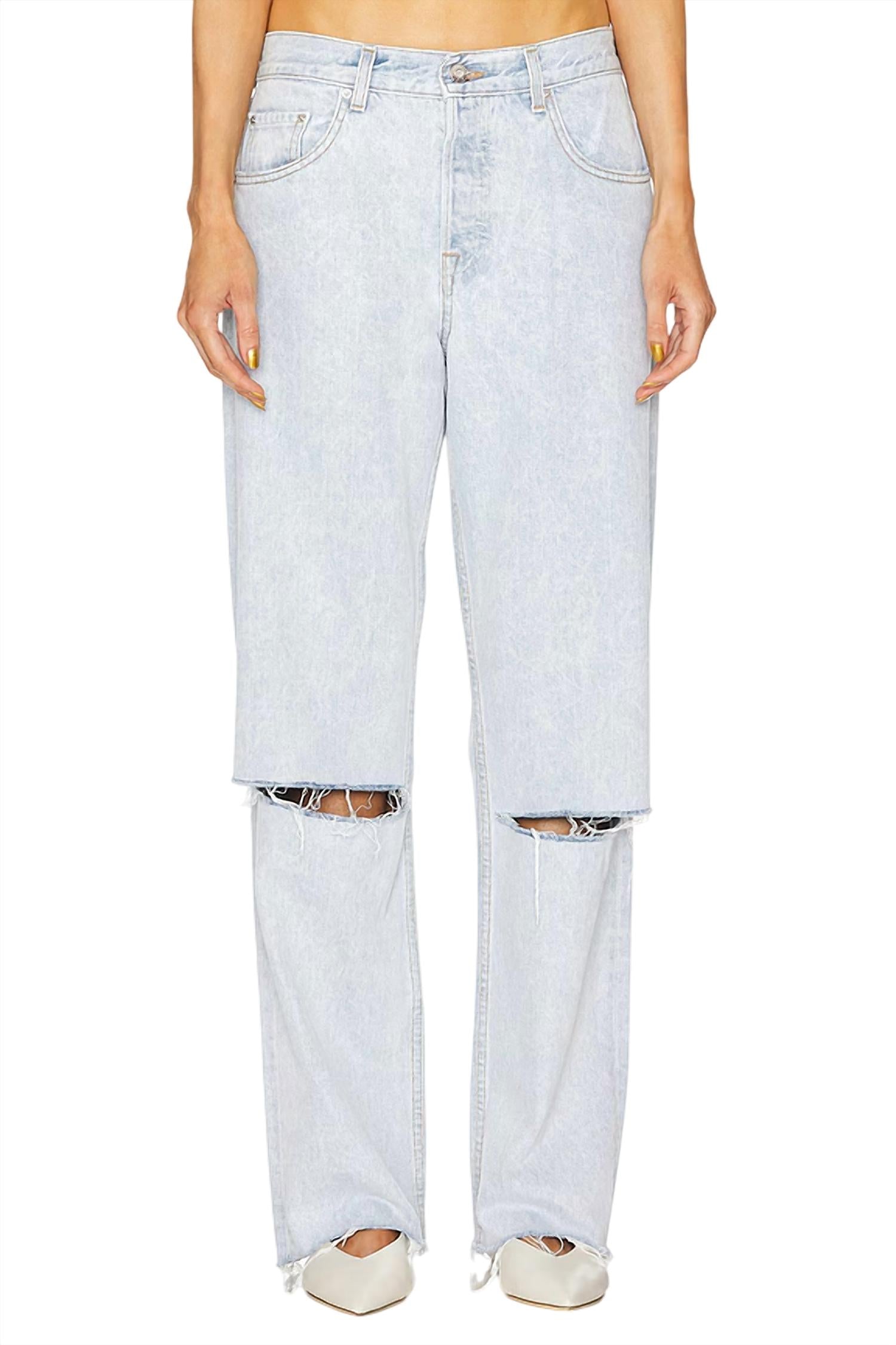 Grlfrnd - BELLA LOW RISE BOYFRIEND JEANS