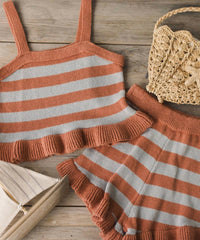 Rylee + Cru - Girl's Naomi Americana Stripe Set
