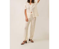Line And Dot - Poppie Short Sleeve Crochet Blouse