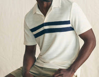 Faherty - Cabana Terry Surf Stripe Polo