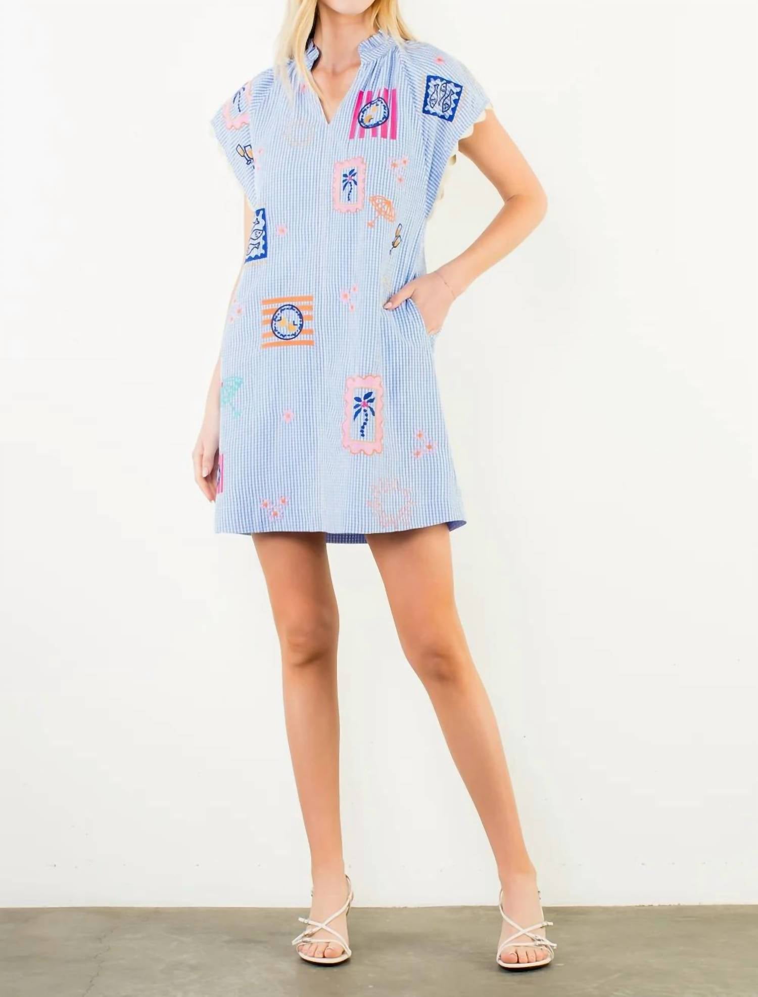 Thml - Coastal Stitch Mini Dress