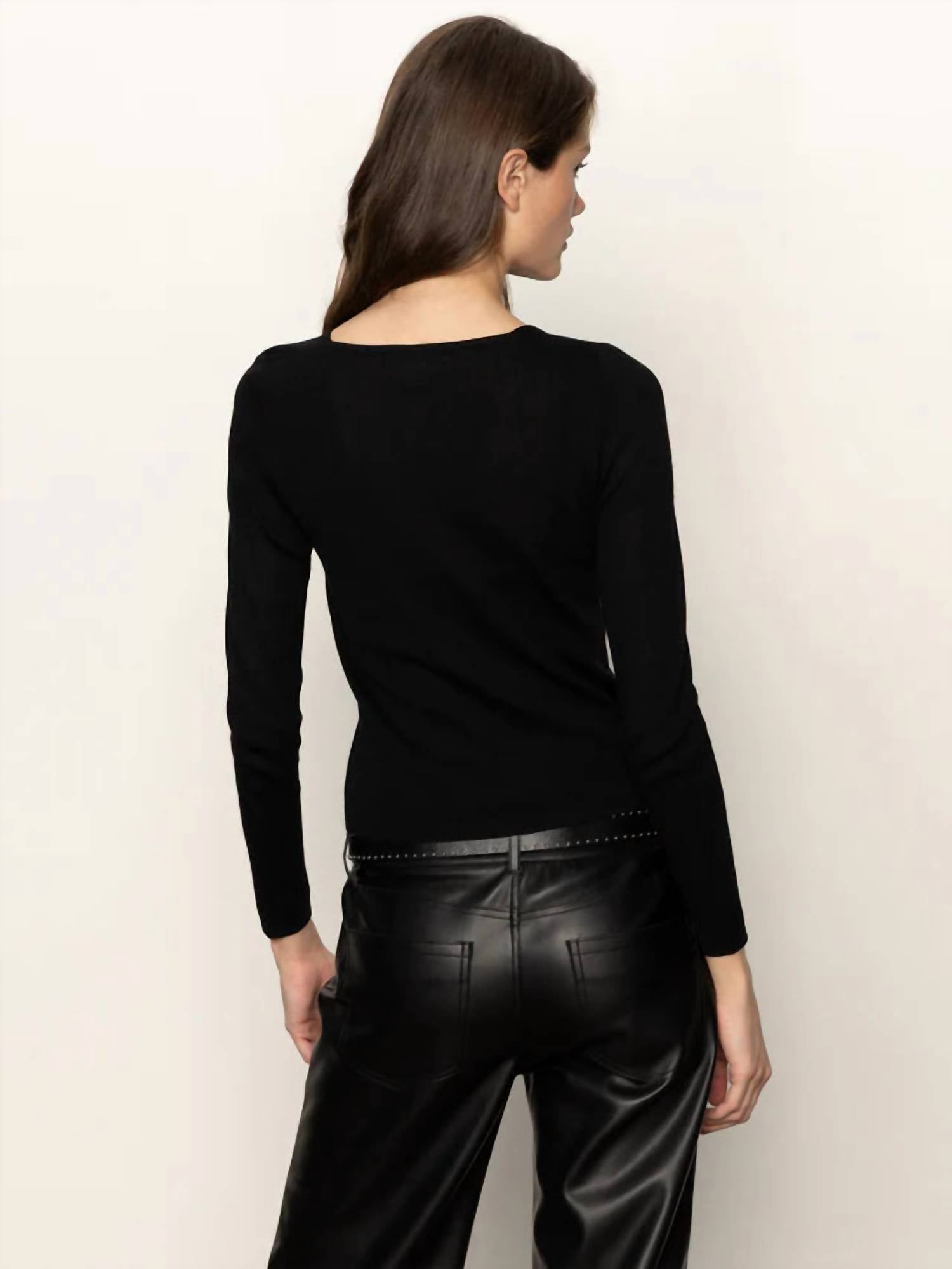 Sanctuary - Long Sleeve Shoulder Twist Top