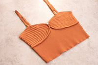 Lush - Women's Sweetheart Neck Cropped Top