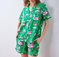 Printfresh - Flock Party Short Pajama Set