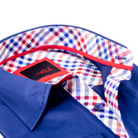 Eight X - Button Down Shirt With Plaid Trim