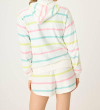 Pj Salvage - Limes Sunshine Stripe Full Zip Hoodie