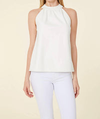 Dolce Cabo - Leather Halter Top