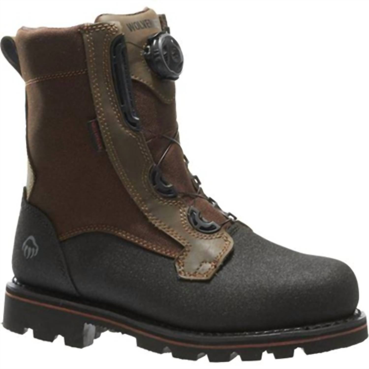Wolverine Men's Drilbit Boa Steel Toe Boots in real brown - men's boots