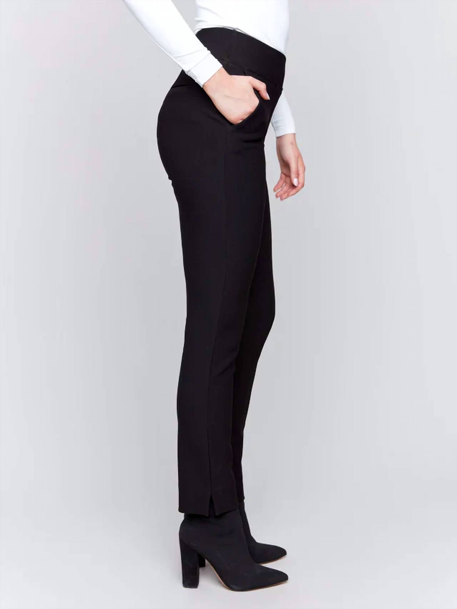 Charlie B - Gutsy Crepe Slim Dressy Pant