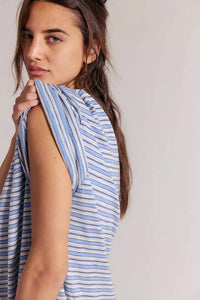 Free People - ALL LOVE STRIPE POCKET TEE