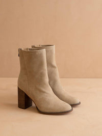 Oasis Society - Women's The Maxine Minimal Suede Heel Fall Bootie
