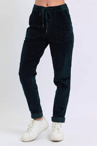 Judy Blue - High Waisted Corduroy Cuffed Jogger