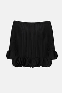 Joseph Ribkoff - Georgette Off Shoulder Pleated Top