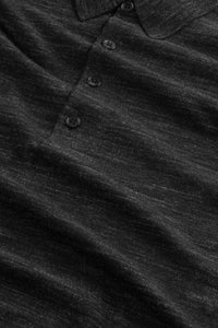 NN07 Raymond Long Sleeve Polo Sweater in black - men's shirt - view 4