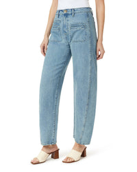Habitual - Evie Long Patch Pocket Barrel Jeans