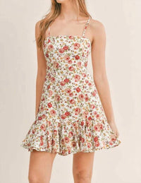 Mable - Floral Print Mini Dress