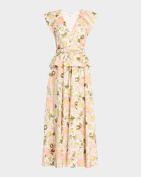 Derek Lam 10 Crosby - Victoria Belted V-neck Maxi Dress