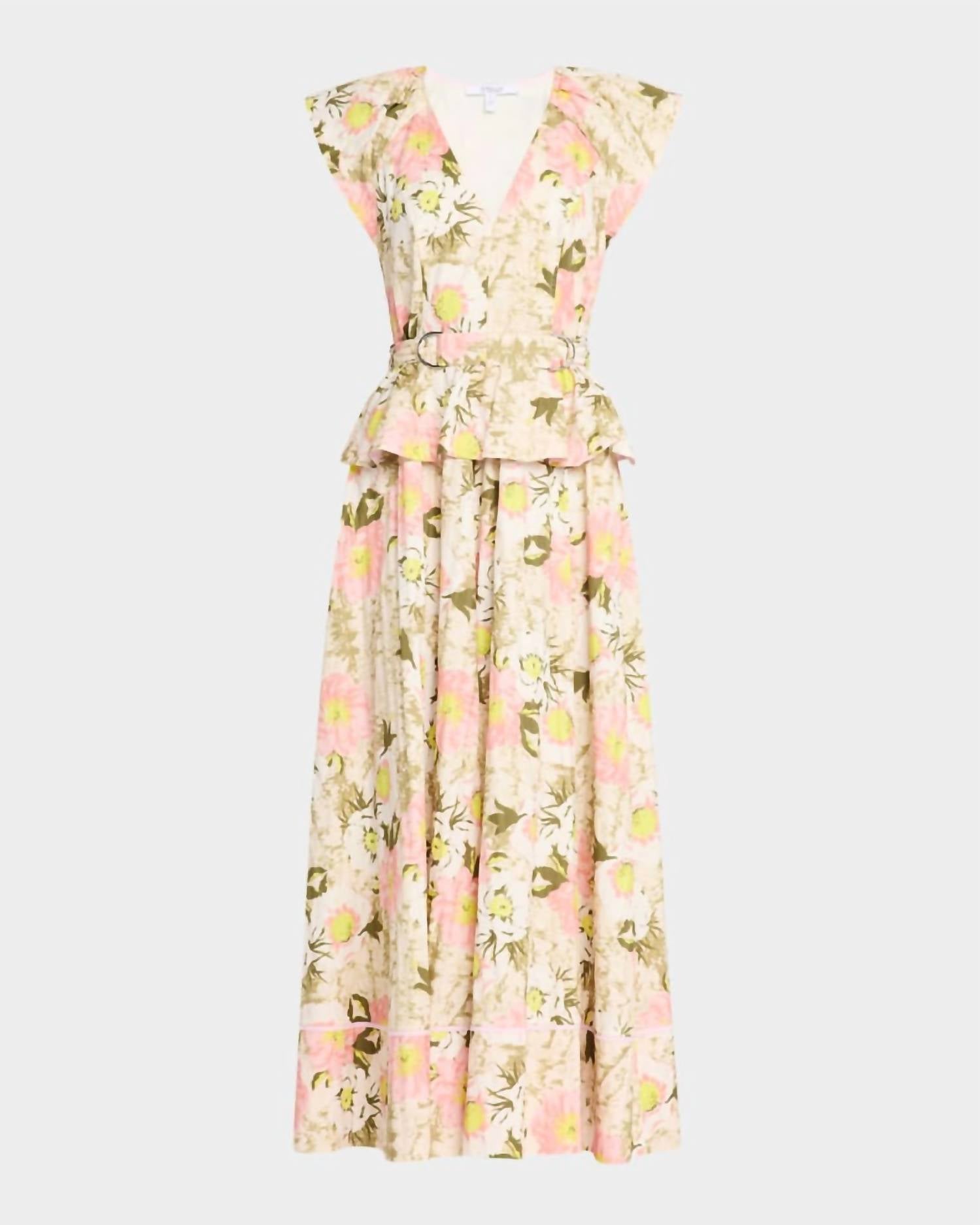 Derek Lam 10 Crosby - Victoria Belted V-neck Maxi Dress