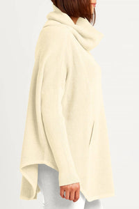 Planet By Lauren G. - Pima Cotton Waffle Cowl Sweater