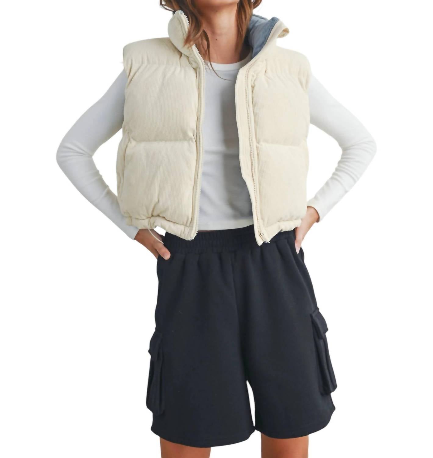 Buttermelon - ADOREME CORDUROY PUFFER VEST